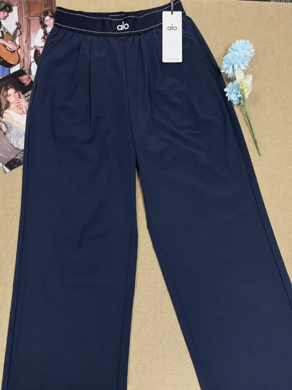 NWT🎄ALO Yoga Suit Up Trouser Navy Blue💙 (Regular) - Picture 2 of 9